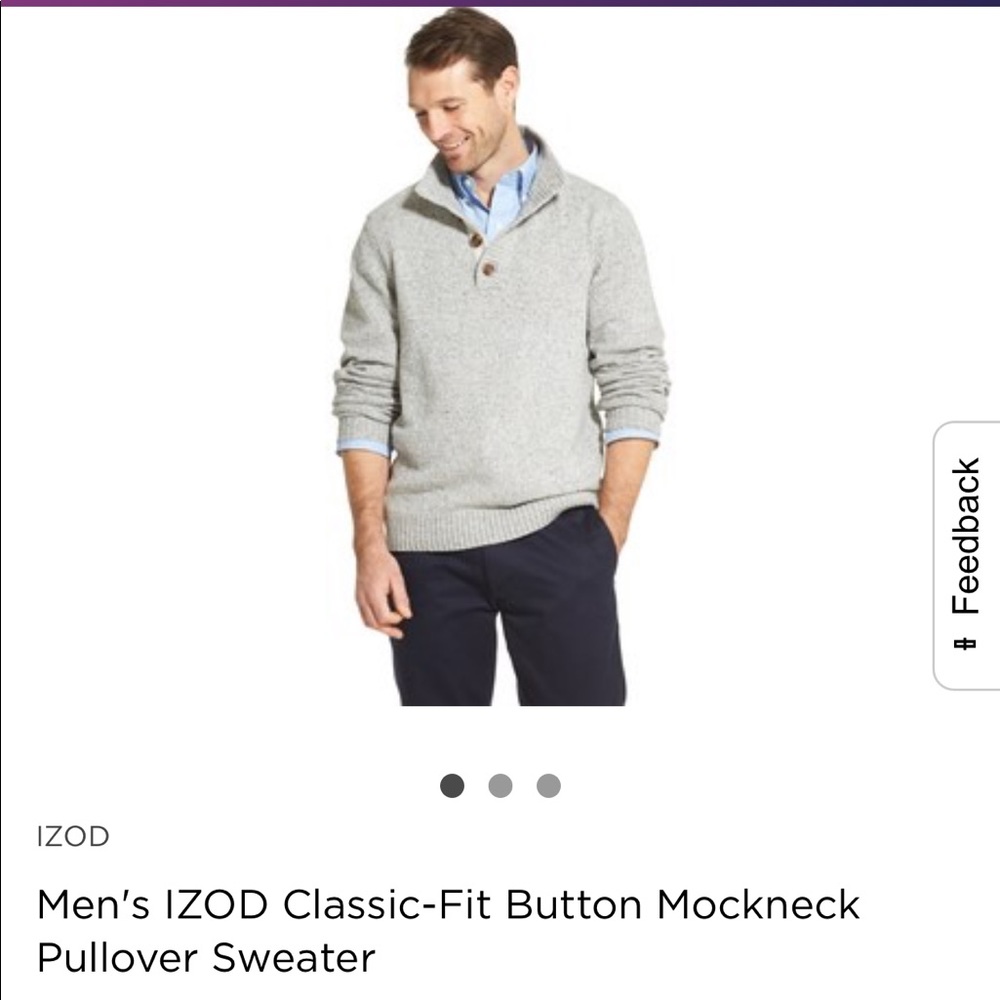 IZOD Sweater NWT, color Vanilla Ice
